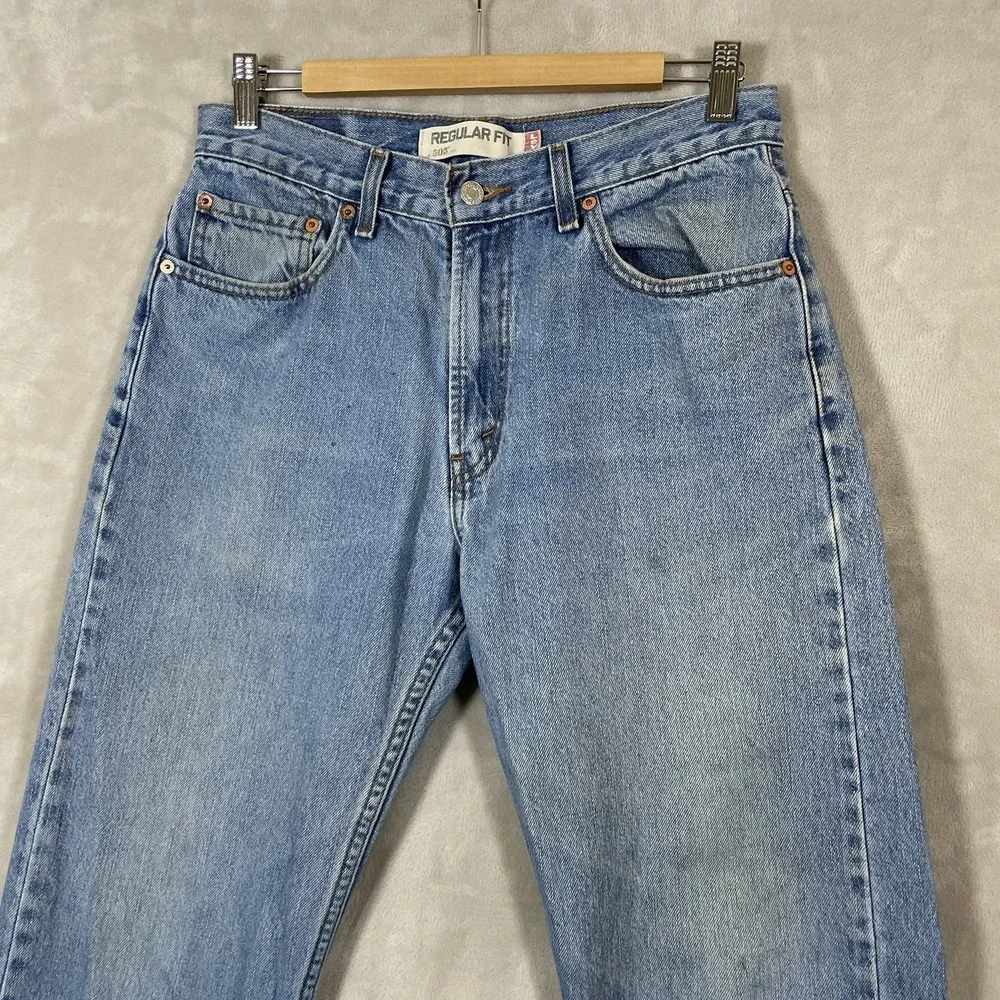 Vintage Levis 505 Jeans Mens 32x34 (fit 30x32) Y2K 2000s Grunge Faded Distressed